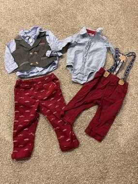 Boys lot of 2 matching sets size 6-9 months